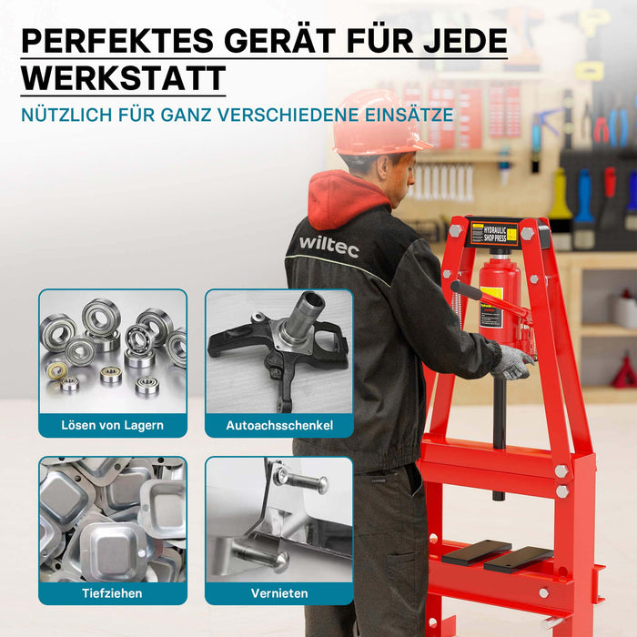 Pressa idraulica da officina 6t Pressa con telaio ad A per cuscinetti