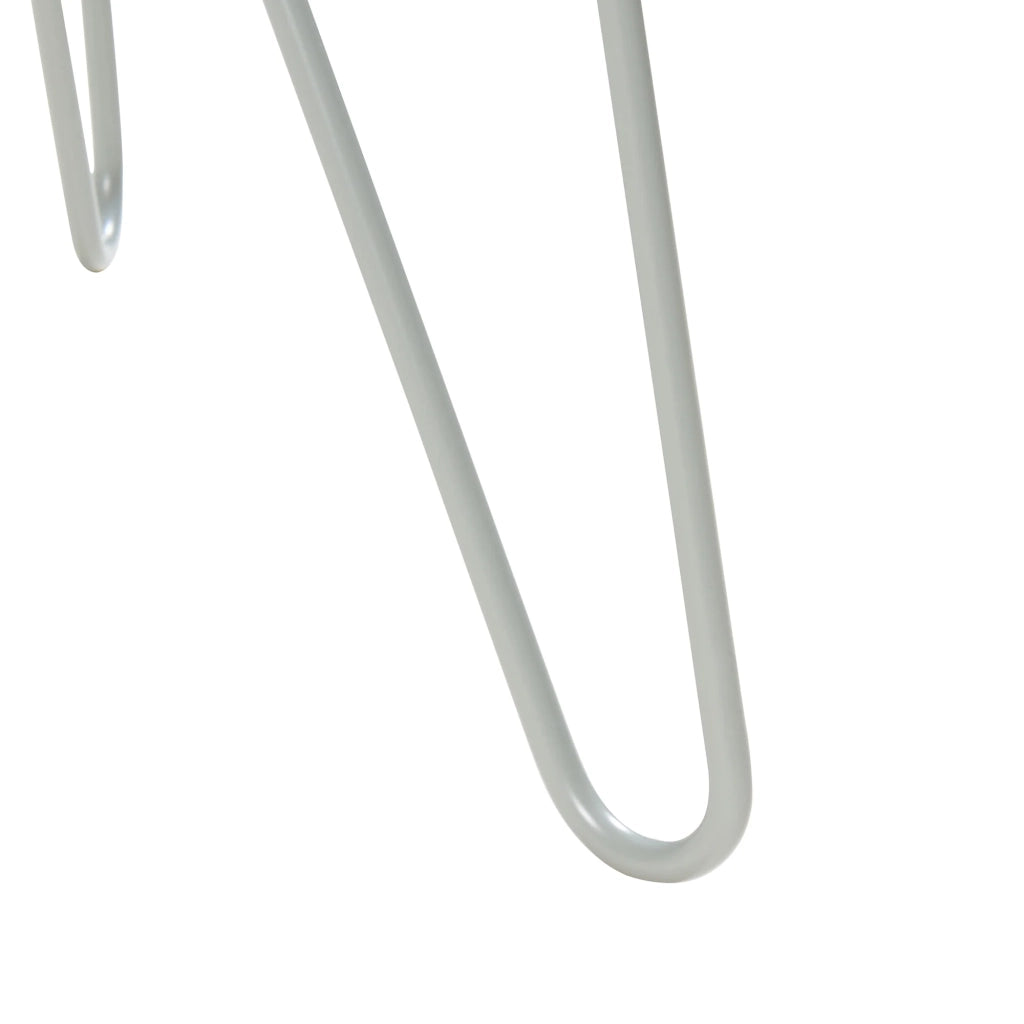 Tavolino laterale 45 x 43 cm metallo grigio 03_0010937