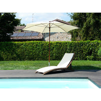 Ombrellone da Giardino Ø2,8 m Palo Ø35 mm in Alluminio Maffei Madera Ecru