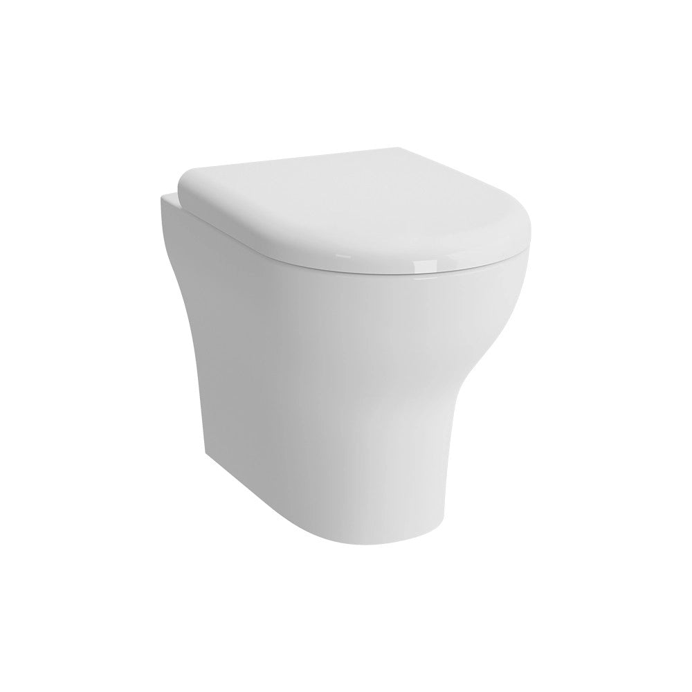 Vaso a pavimento filo muro con scarico parete in ceramica - Serie Zentrum