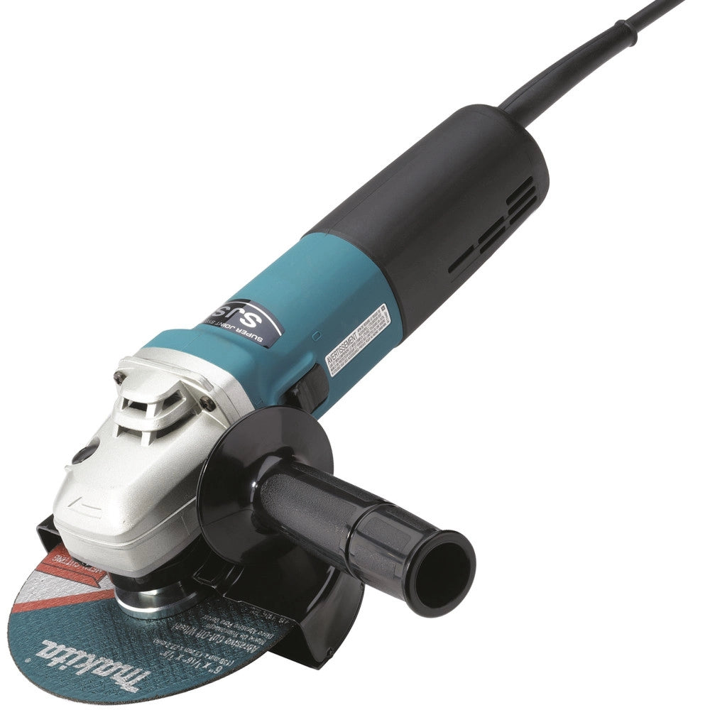 Trade Shop - Smerigliatrice Angolare Flex Flexibile Con Disco Da 150mm Makita 150mm 1400w M14 -