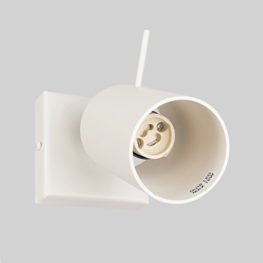 Applique da parete beige moderna orientabile GU10 10W