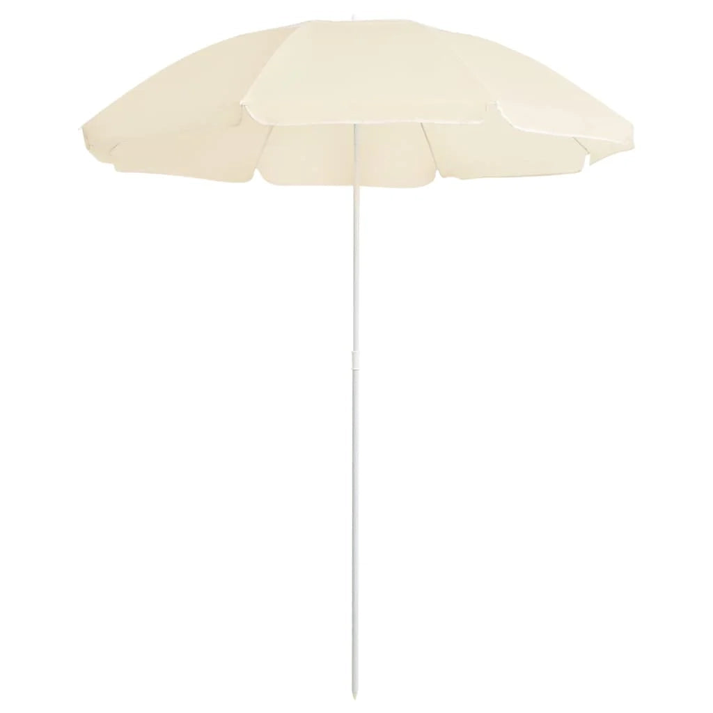 Ombrellone da esterno con palo in acciaio da 180 cm colore sabbia 02_0008208