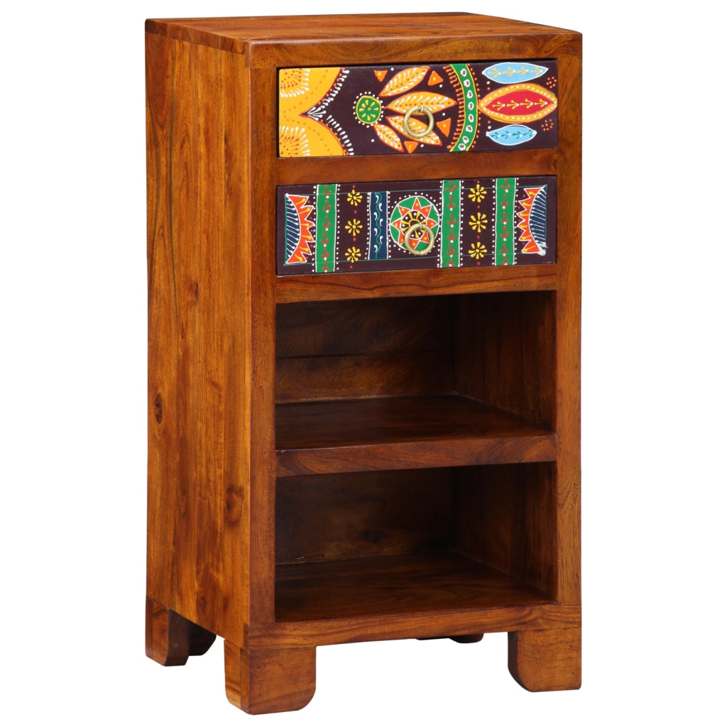 Supporto per telefono Marrone miele 40x35x75 cm Legno massello di Acacia