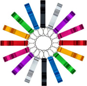 16 pezzi di apribottiglie in metallo in 8 colori, clessidra per aprire bottiglie, apribottiglie in bulk, sacchetto di alluminio, maniglia per aprire bottiglie, apribottiglie per bottiglie di birra e frizzante.
