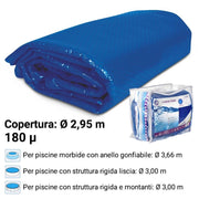 Copertura Isotermica Gre  5,50 M, Spessore 400 µ Per Piscine Circolari Dimensione piscina: Ø 2.95 m