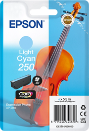 Epson 250 Violin Claria Photo HD cartuccia d'inchiostro 1 pz Originale Ciano chiaro