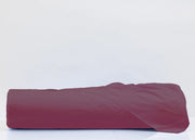 Lenzuola Cordonetto In 100% Cotone In Tinta Unita - Maxi - Bordeaux