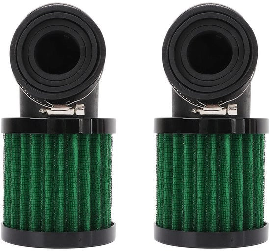 Filtro d'aria per motocicletta - Alta prestazione - Installazione semplice - Nero verde - Adatto per scooter, motocross e cross - Migliorato rendimento