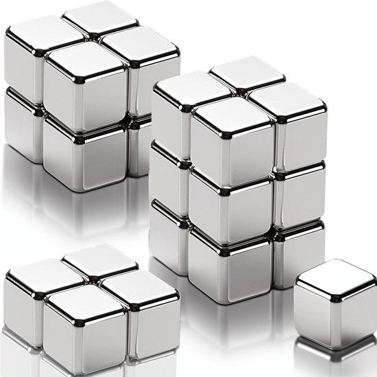 Magnetici neodymium 25 pezzi, cubo magnetico 10 mm, magnetici neodymium forti cubici, per lavagne magnetiche, lavagne di vetro, frigoriferi, lavagne bianche