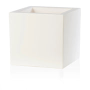 Vaso Quadrato colore Bianco 30x30 CM H 30 mod. Schio Cubo