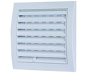 GRIGLIA QUADRA CON RETE IN ABS BIANCA 190X190 MM - IMBOCCO ø125   VECAM-CO S.P.A