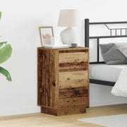 Comodino con LED Legno antico 39x34,5x65 cm Legno ingegnerizzato