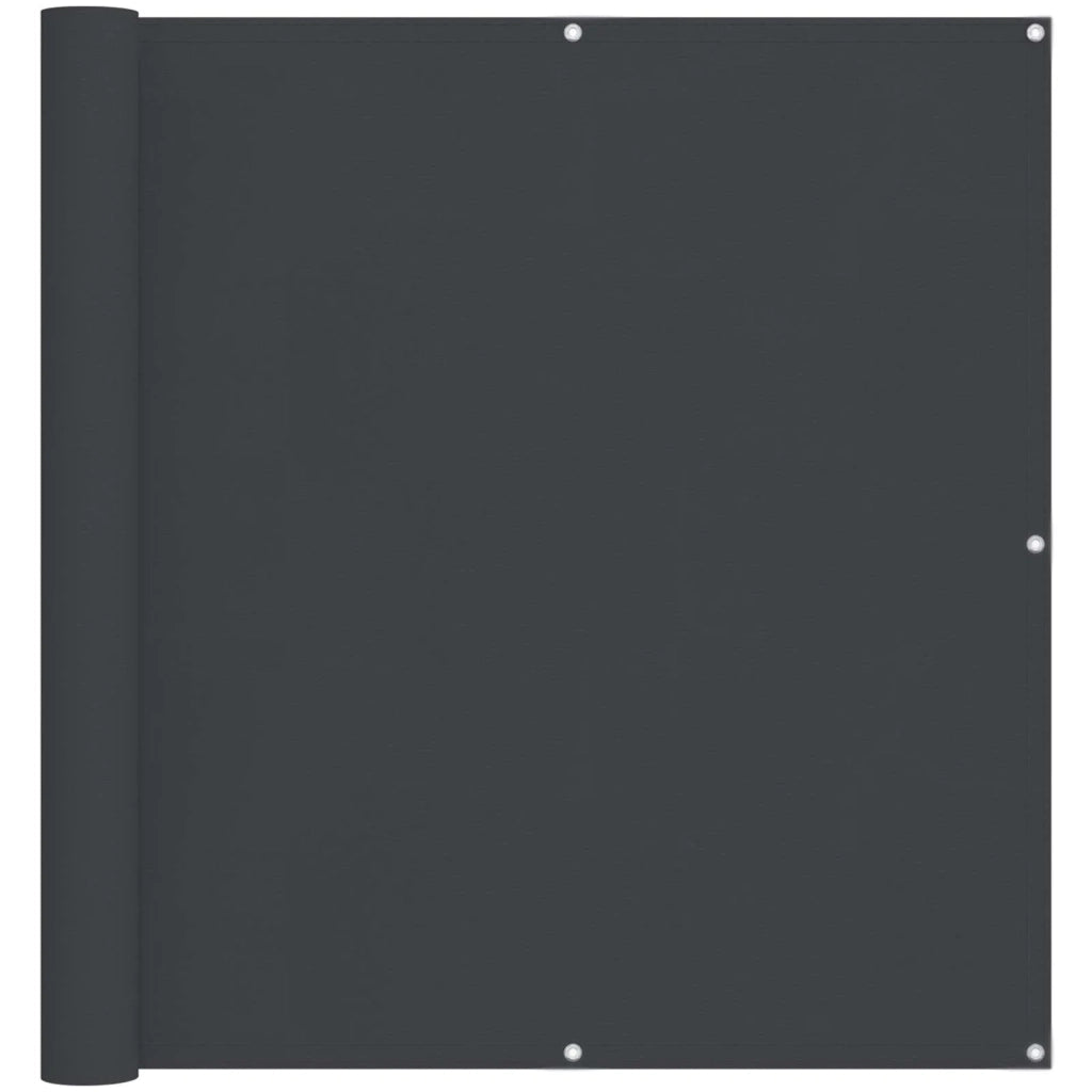 Schermo da balcone Nero 120 x 200 cm Oxford alu rivestito in PU 42030864