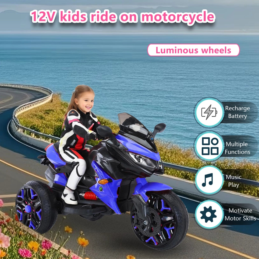Moto per Bambini Elettrica a 3 Ruote ¨C Minimal ¨C Rosso