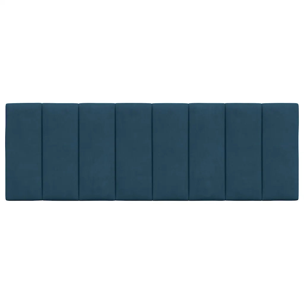 Cuscino Testiera Hanko Blu 120 cm in Velluto CFW5039912