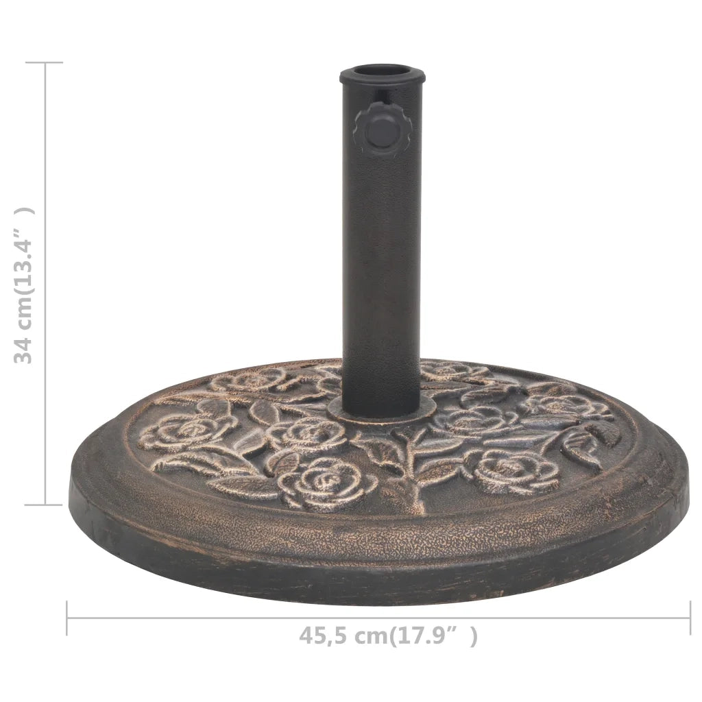 Base per Parasole Circolare in Resina Bronzo 9 kg CFW3680862