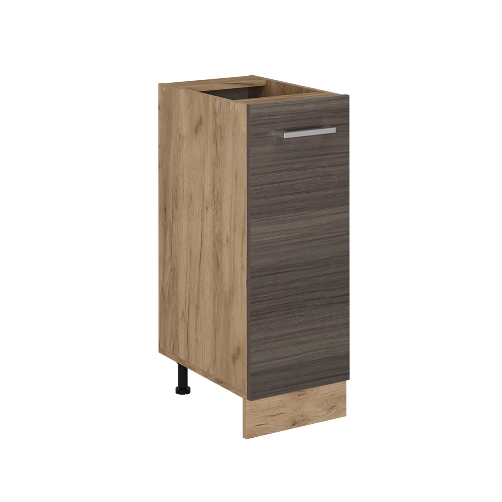 Armadio cucina dispensa alto R-Line Grigio nobile/Rovere dorato 30 cm senza piano di lavoro Vicco