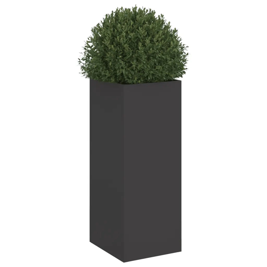 Fioriera Nera 32x29x75 cm in Acciaio 841571