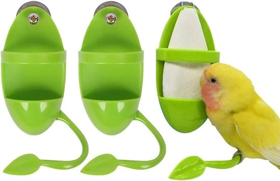Casa per uccelli a tre piani con standard, accessori gabbia per uccelli, giocattolo per uccelli appeso con standard