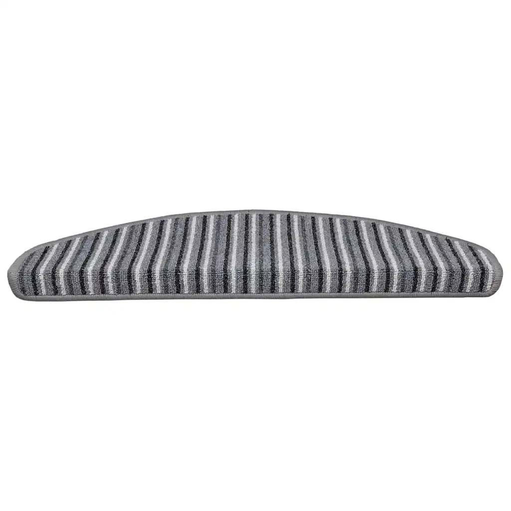 Tappetini per scale autoadesivi 15 pcs Grigio 65 x 21 x 4 cm 42011444