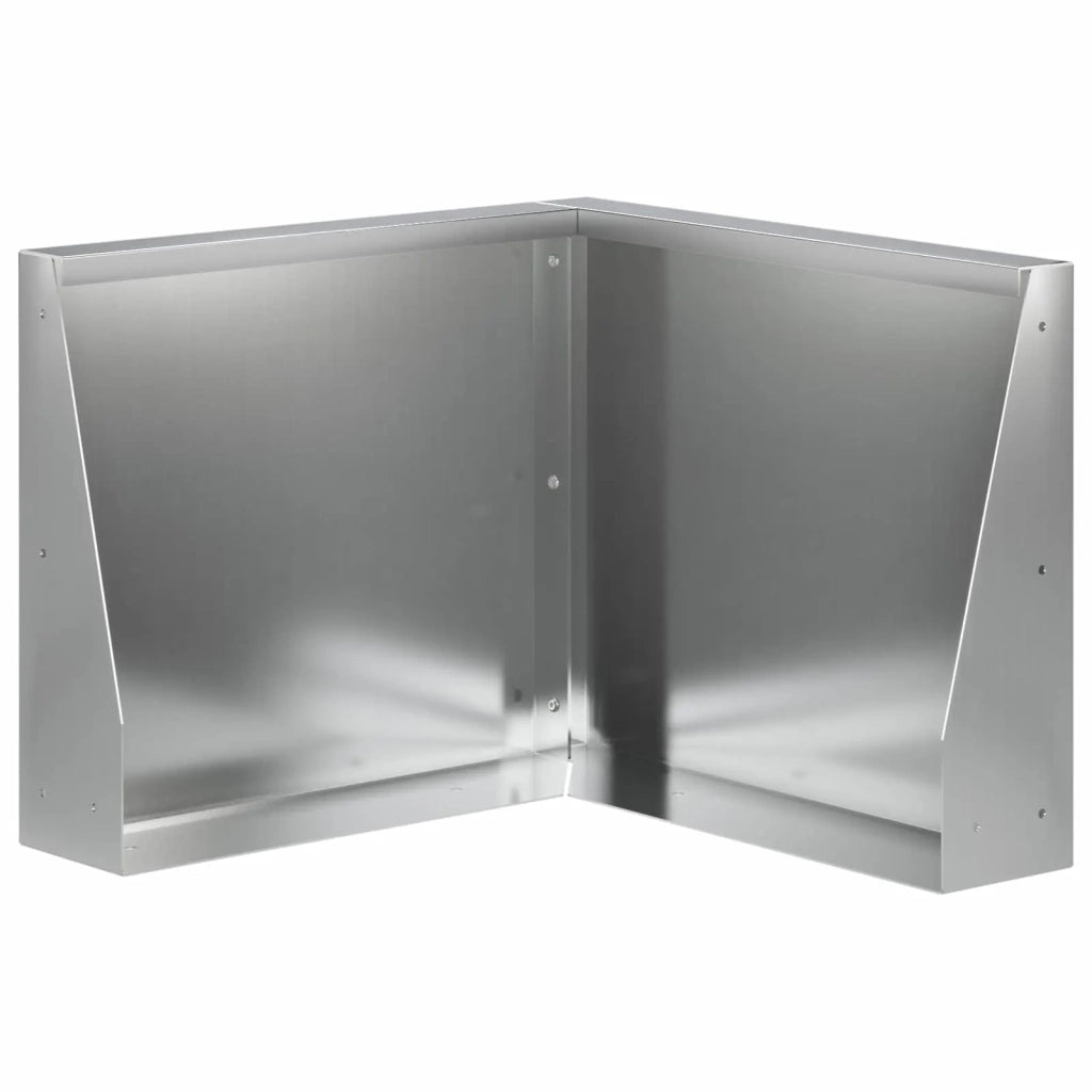 Muro di contenimento 50 x 50 x 30 cm Acciaio zincato Argento 8015209