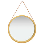 Specchio da Parete con Cinghia 60 cm Oro