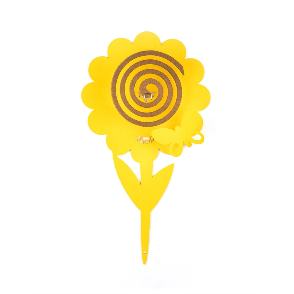Confezione di 4  Porta zampironi da vaso Girasole Giallo