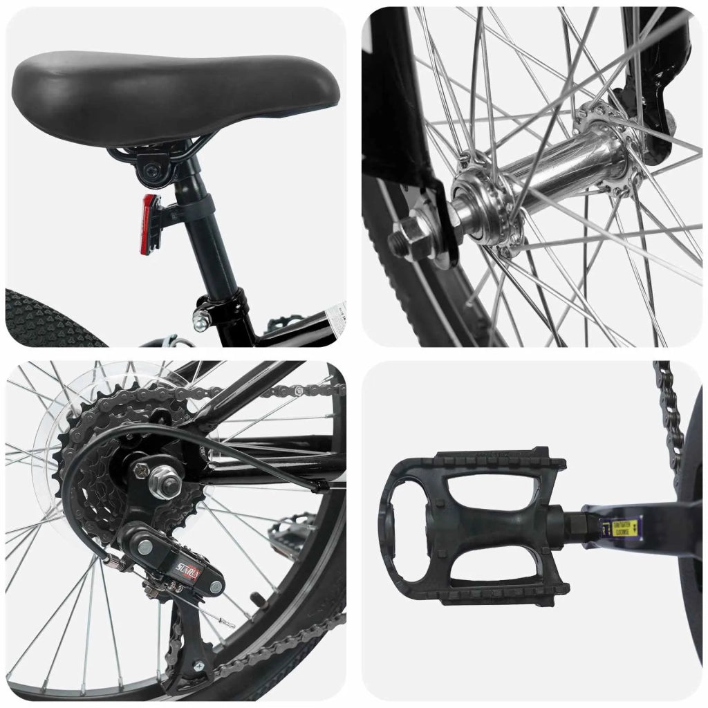 Mountain Bike 20 Pollici 6-Speed per 5-8 anni Nero 42009750