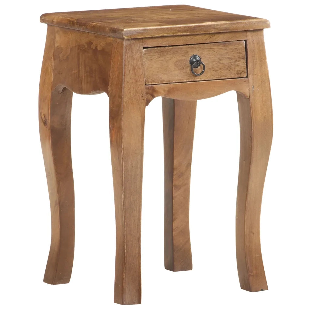 Comodino 28x28x46 cm in Legno Massello di Mango 321709