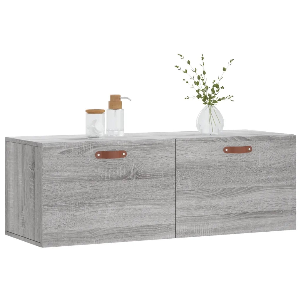 Armadietto a Muro | Mobile a Parete Grigio Sonoma 100x36,5x35 cm Legno Multistrato