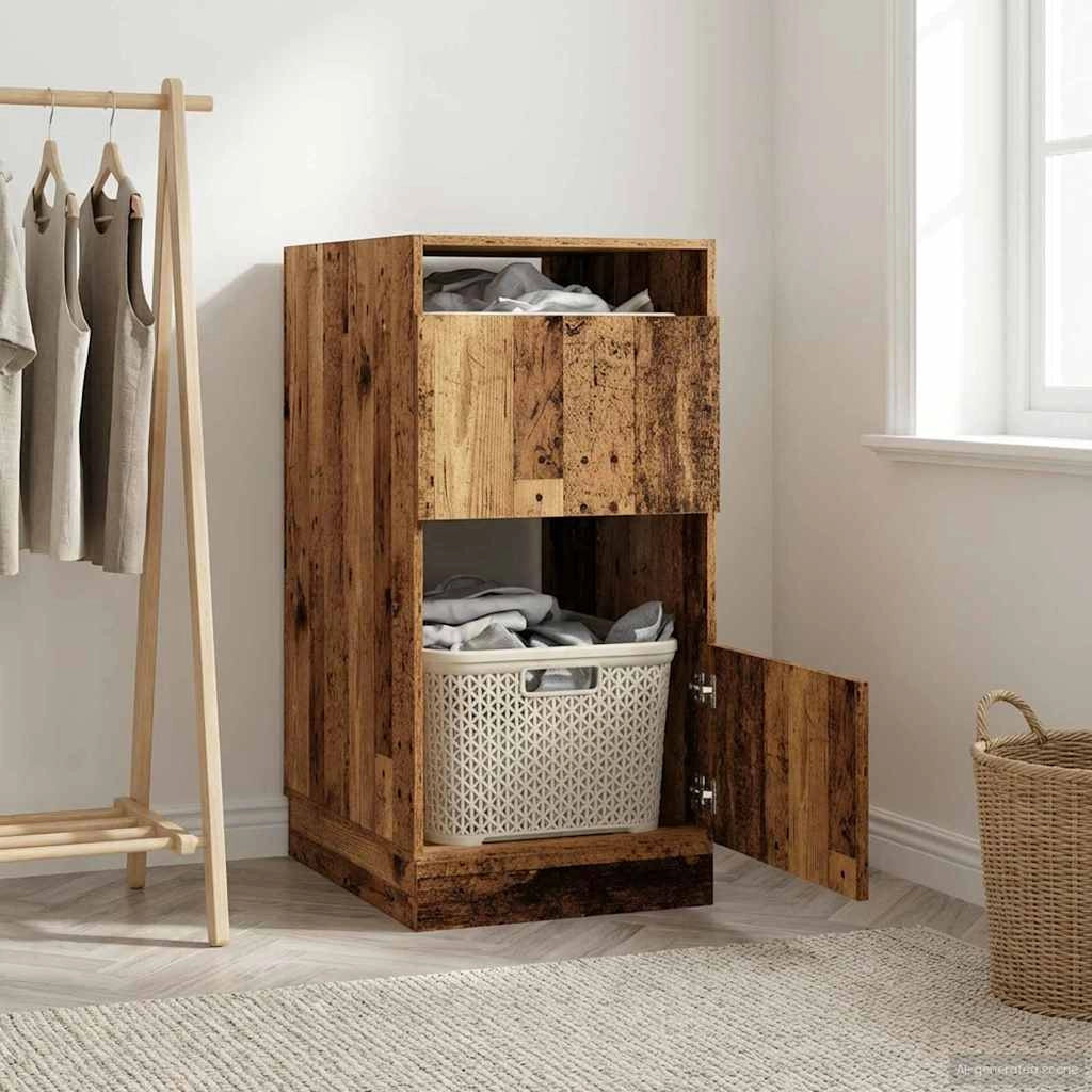 Mobile da lavanderia con porta Legno vecchio 50 x 68 x 102 cm 3422806