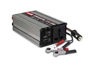 CONVERTITORE INVERTER 12V230V 310W CON 2 USB  cm.17x9,5x5,4  0,8 Kg.    TELWIN