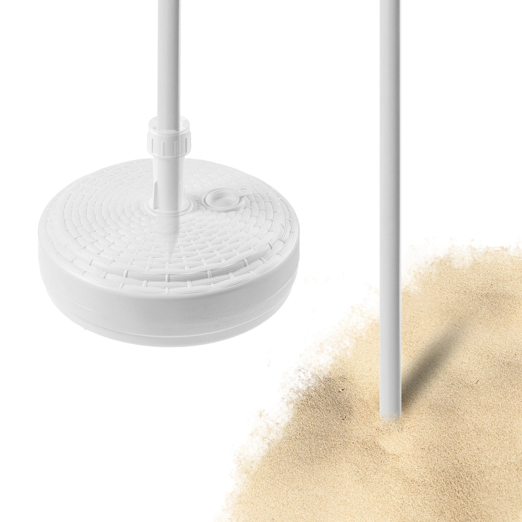 Ombrellone da giardino KADAX per balcone e terrazzo, 220 cm, grande, pieghevole, ideale per la spiaggia, con copertura.