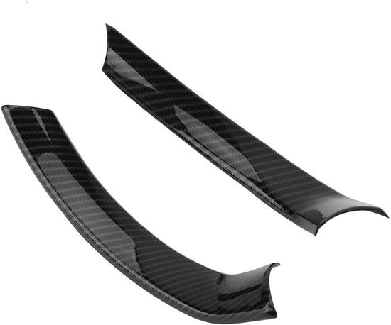 Accessorio per volante decorativo - Aspetto in fibra di carbonio - Nero - Decorazione interiore - Adatto per Alfa Romeo Stelvio e Giulia...