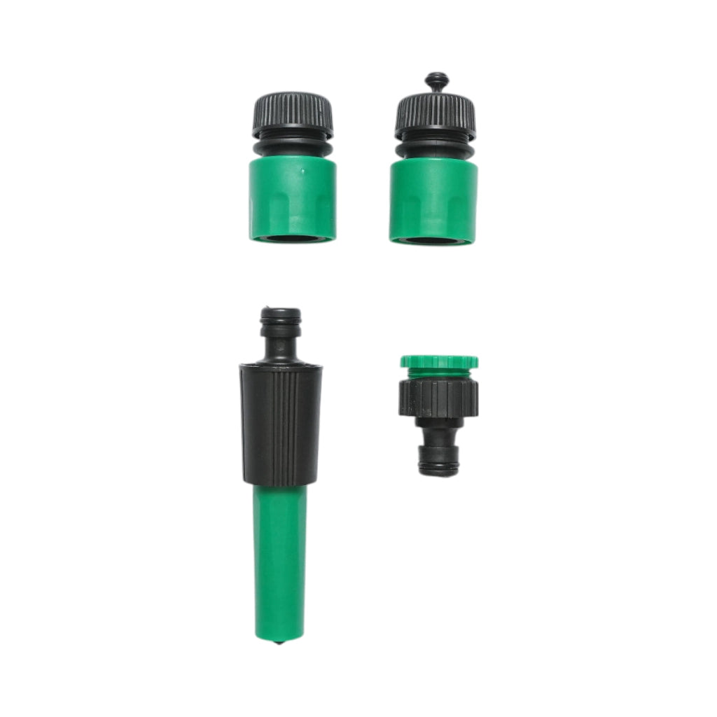 Ugello di irrigazione regolabile con connettori 1/2 e adattatore 1/2-3/4 per tubo da giardino