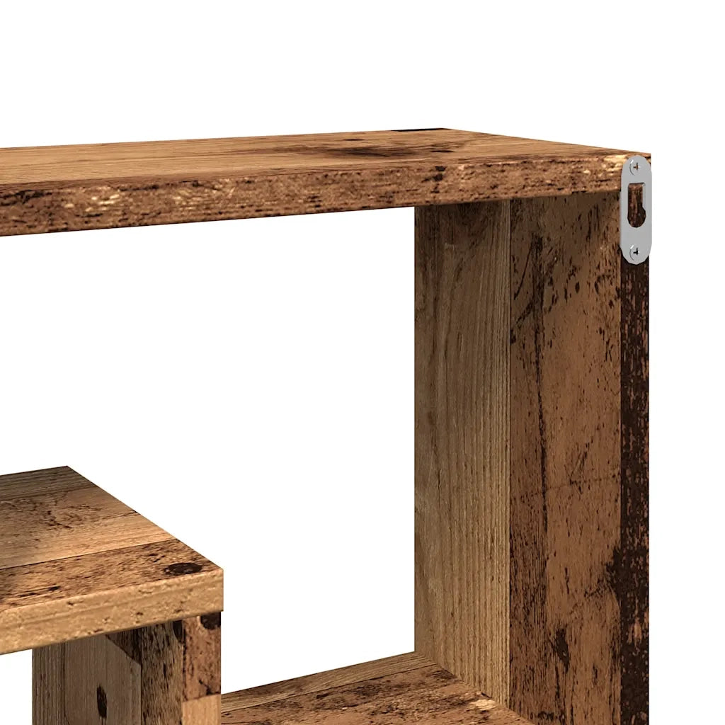 Scaffale a Parete Legno Antico 85x16x52,5 cm Legno Multistrato CFW4367606