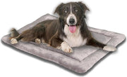 Cuscino per cani M grigio 70x50 cm idoneo per allergici tessuto in poliestere lavabile copertura morbida di tessuti