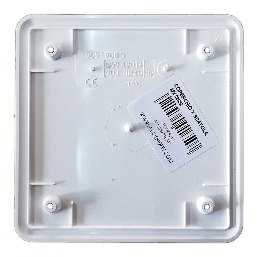 Coperchio bianco copriscatola per scatola gewiss, scegli se  294x152mm