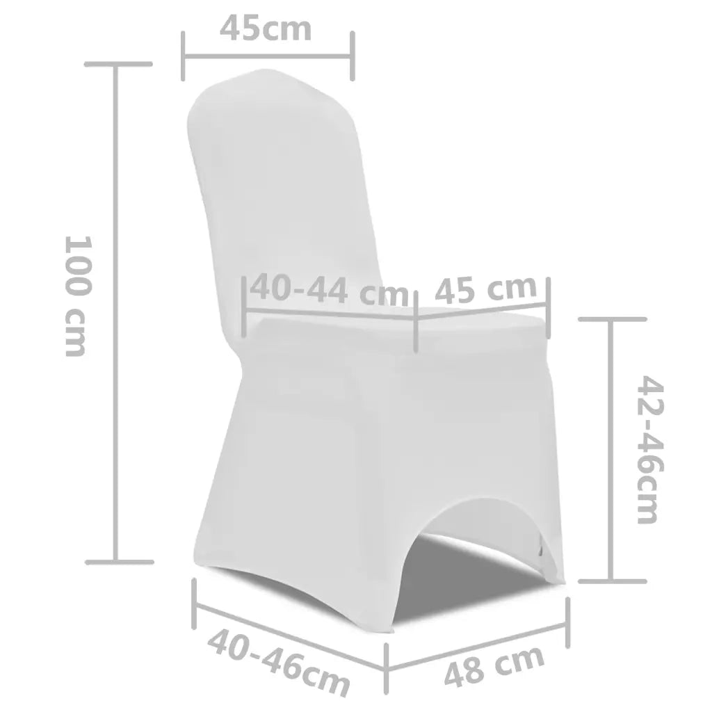 Set 4 pz Fodera elastica per sedie bianca 131408
