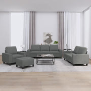 Set di Divani 4 pz Grigio Scuro in Tessutocod mxl 107075