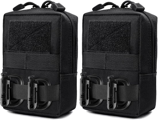 Tas Tattica per Uomo - 2 pezzi di Pouch a Molletta per Telefono Cellulare e Accessori