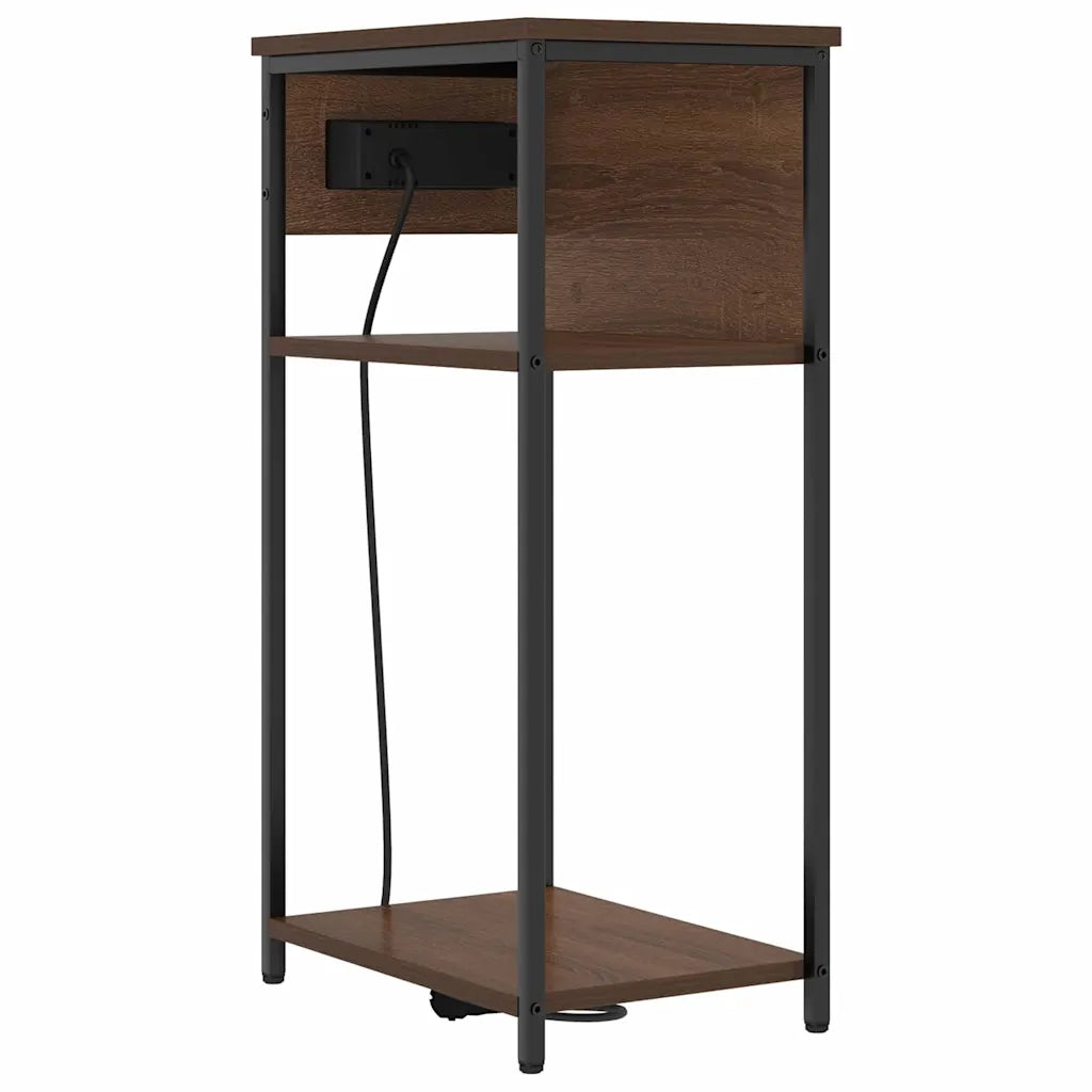 Armadio da Notte Rovere Marrone 41 x 28 x 76 cm 859579