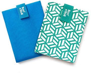 Pacchetto da 2 pezzi, Boc'n'Roll Active Blue e Boc'n'Roll Tiles Green | 2 contenitori per panini riciclabili, BPA-free