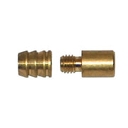 Reggipiani con bussola in ottone - Ã˜ 7 mm. - ottone nichelato - 8 pz.