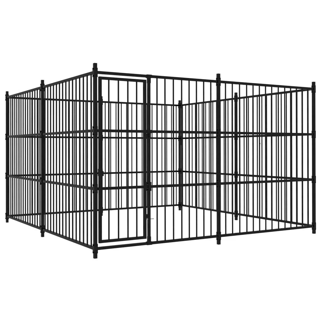 Cuccia da esterno gabbia recinto per animali box per cani da esterno 300 x 300 x 185 cm 02_0000348