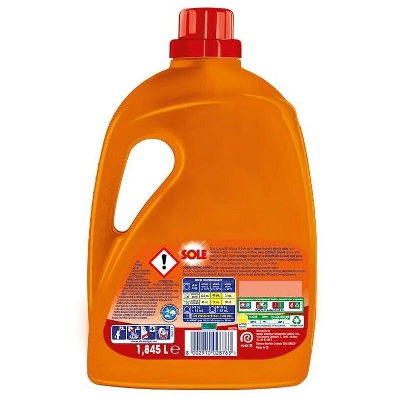 SET 7 PZ SOLE DETERSIVO LIQUIDO DA 41 LAVAGGI PROTEGGI COLORE