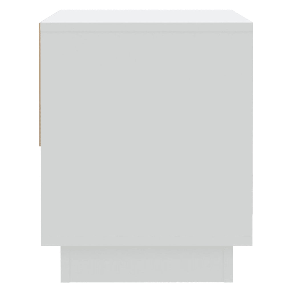 Set di 2 Comodini | Armadio da Notte | Mobiletto da notte Bianchi 45x34x44 cm in Truciolato