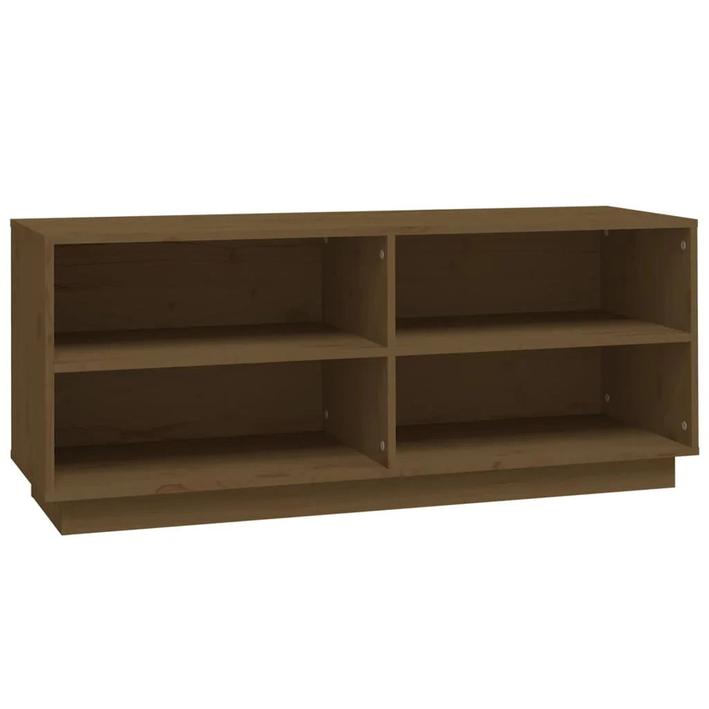 Scarpiera mobile contenitore per scarpe mobile per ingresso/corridoio/soggiorno 110 x 34 x 45 cm legno massello di pino marrone 02_0021873