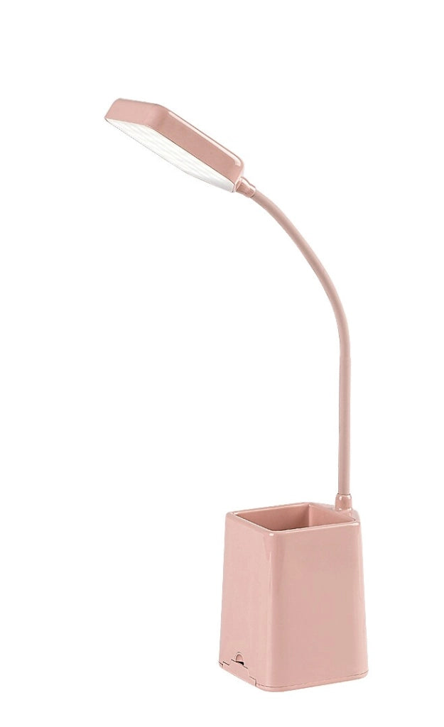 Lampada da scrivania LED rosa porta smartphone 6W Rabalux